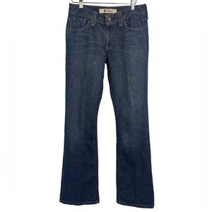 GAP Curvy Low Rise Bootcut Jeans Size 4 Long Dark Wash Stretch Denim